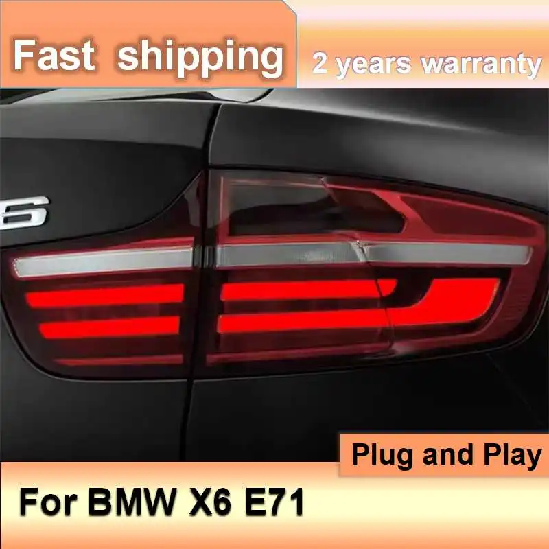 

Автомобильные аксессуары для BMW X6 E71, задние фонари 2008-2014 E71, задний фонарь DRL, противотуманный тормоз, указатель поворота, задний ход