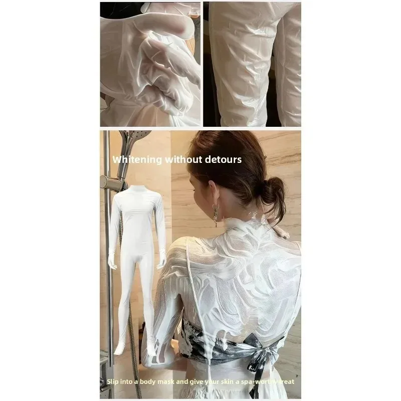 Nawilżająca, rozjaśniająca maska do ciała w płachcie, jednorazowa, do użytku domowego, zabieg spa, pielęgnacja twarzy, salon kosmetyczny, profesjonalna.