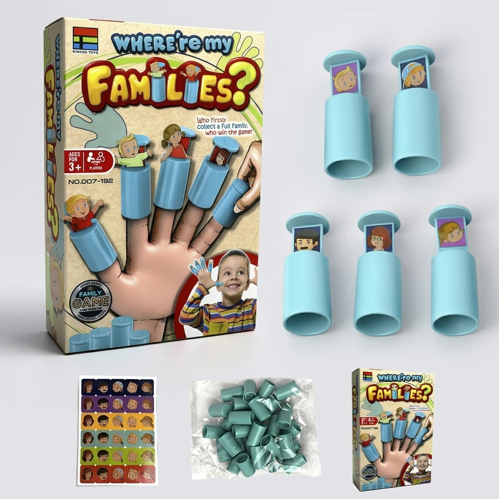 1 Set Finger Matching Game Educational ABS Plastic Board Game for Preschool Kids Home Classroom Focus Training Toy Gift