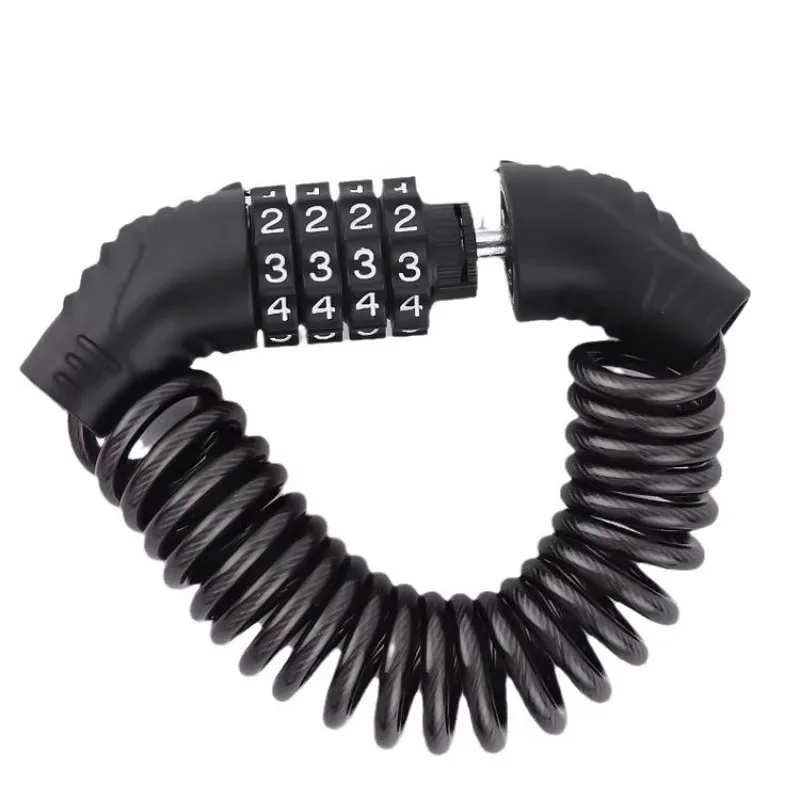 Poer 1 шт., замок для шлема с паролем для горного велосипеда, портативный электрический велосипед, мини-проводной замок, замок для велосипеда и мотоцикла