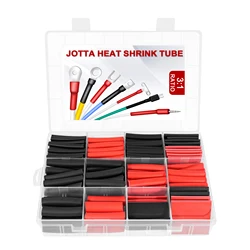 Heat Shrink Tubing 3:1 With Glue Inside Electrical Cable Wrap Easy To Wire Fixed Insulation Heat Shrink Tube Kit Black Red