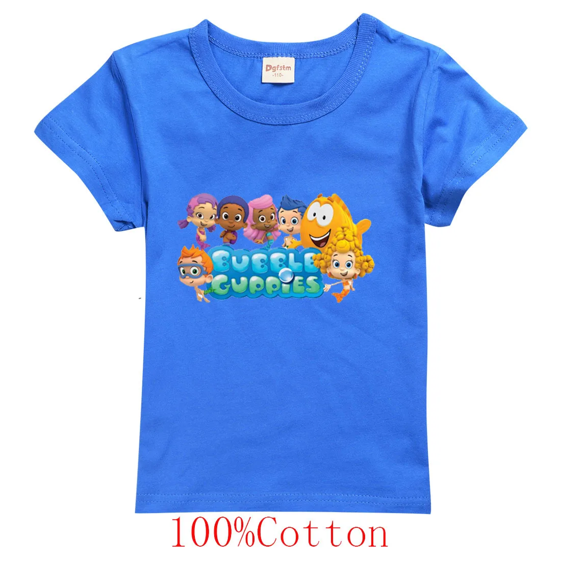 2-16Y Kids  Bubble Guppies Clothes Kids T-shirt for A Boy Summer Clothing Toddler Girls Casual Tops Children Short Sleeve TShirt