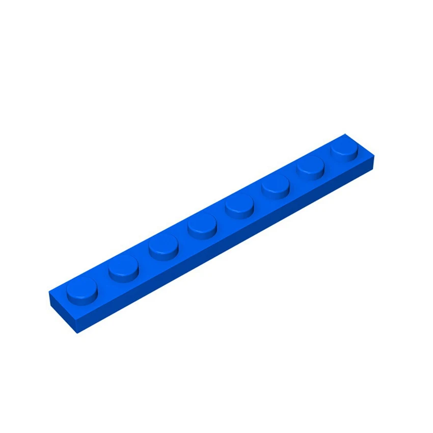 MOC Thin Figures Bricks 1x8 Dots 10pcs Building Blocks DIY Creative Assembles Particles Toys for Children Compatible with 3460 