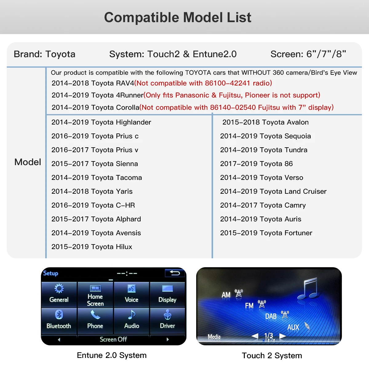 2025 جديد لاسلكي Carplay أندرويد السيارات لتويوتا يارس RAV4 كورولا Aygo تاكوما كامري C-HR تندرا هايلاندر 4 عداء متعدد الوسائط