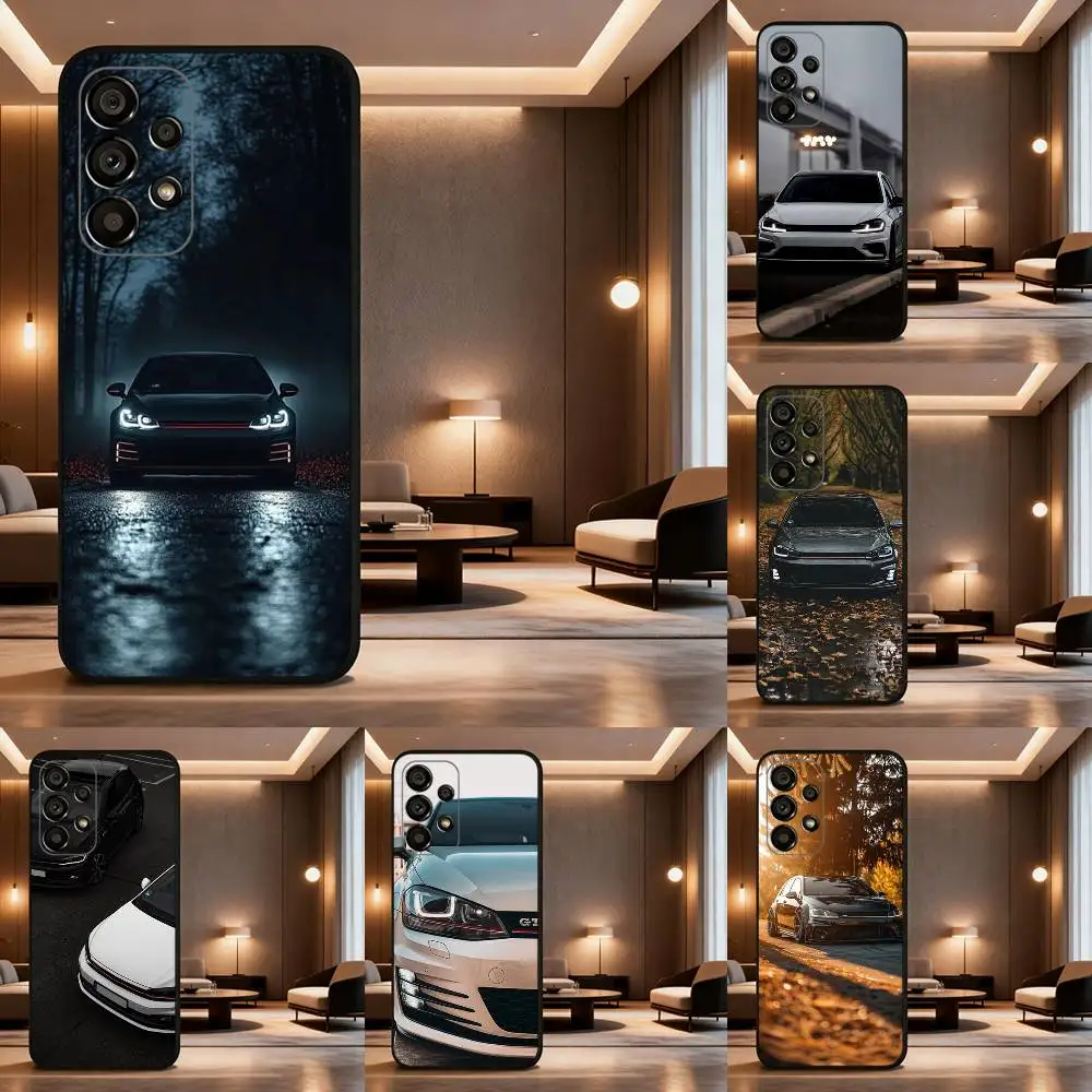 

Sport G-GolF-ES G-GTI Car Case For Samsung Galaxy A73,72,41,J7,22,Note,31,8,9,52,71,53,32,Soft Black Silicone Cover
