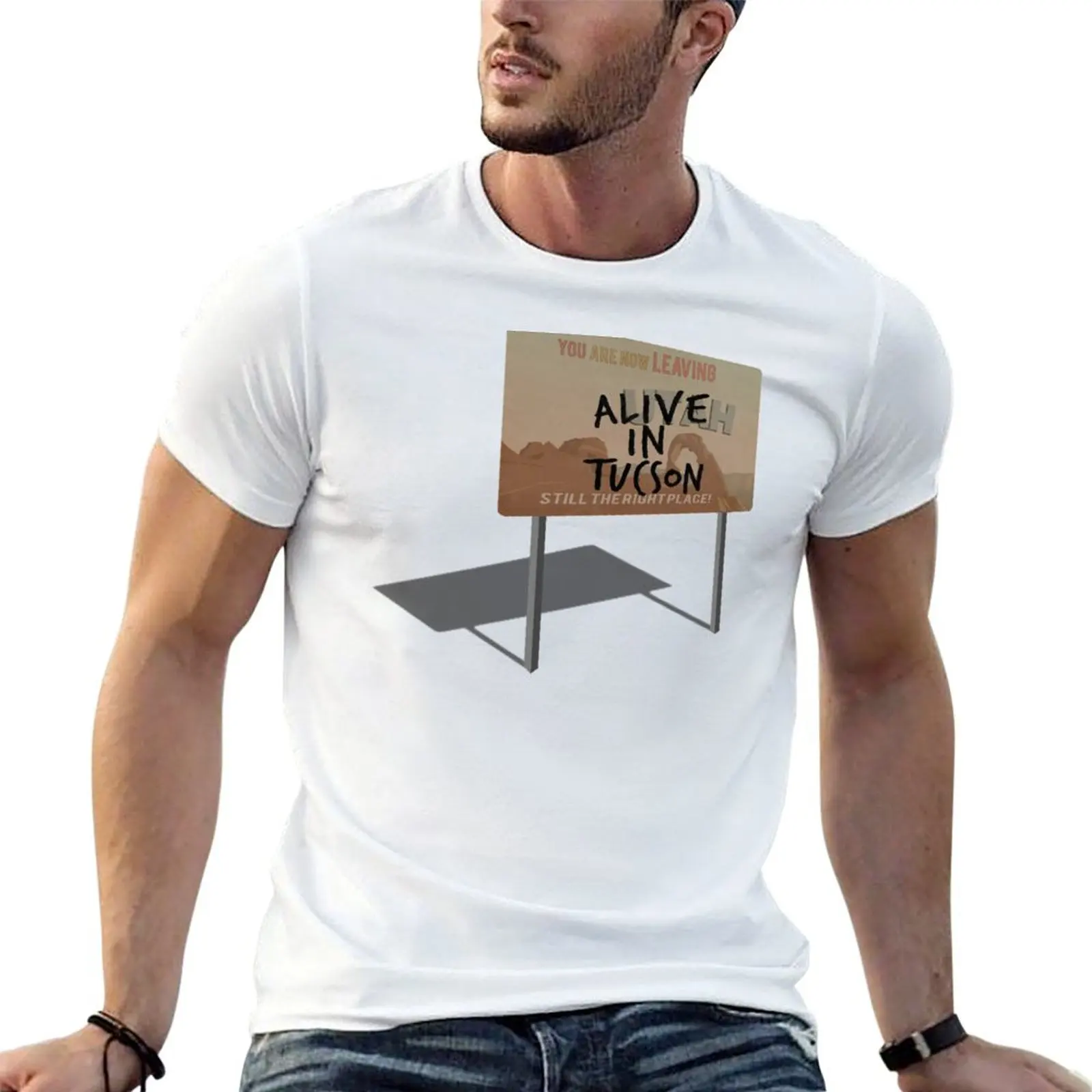T-shirt Alive In Tucson - Last Man on Earth pour homme, t-shirt de marque de luxe de haute qualité