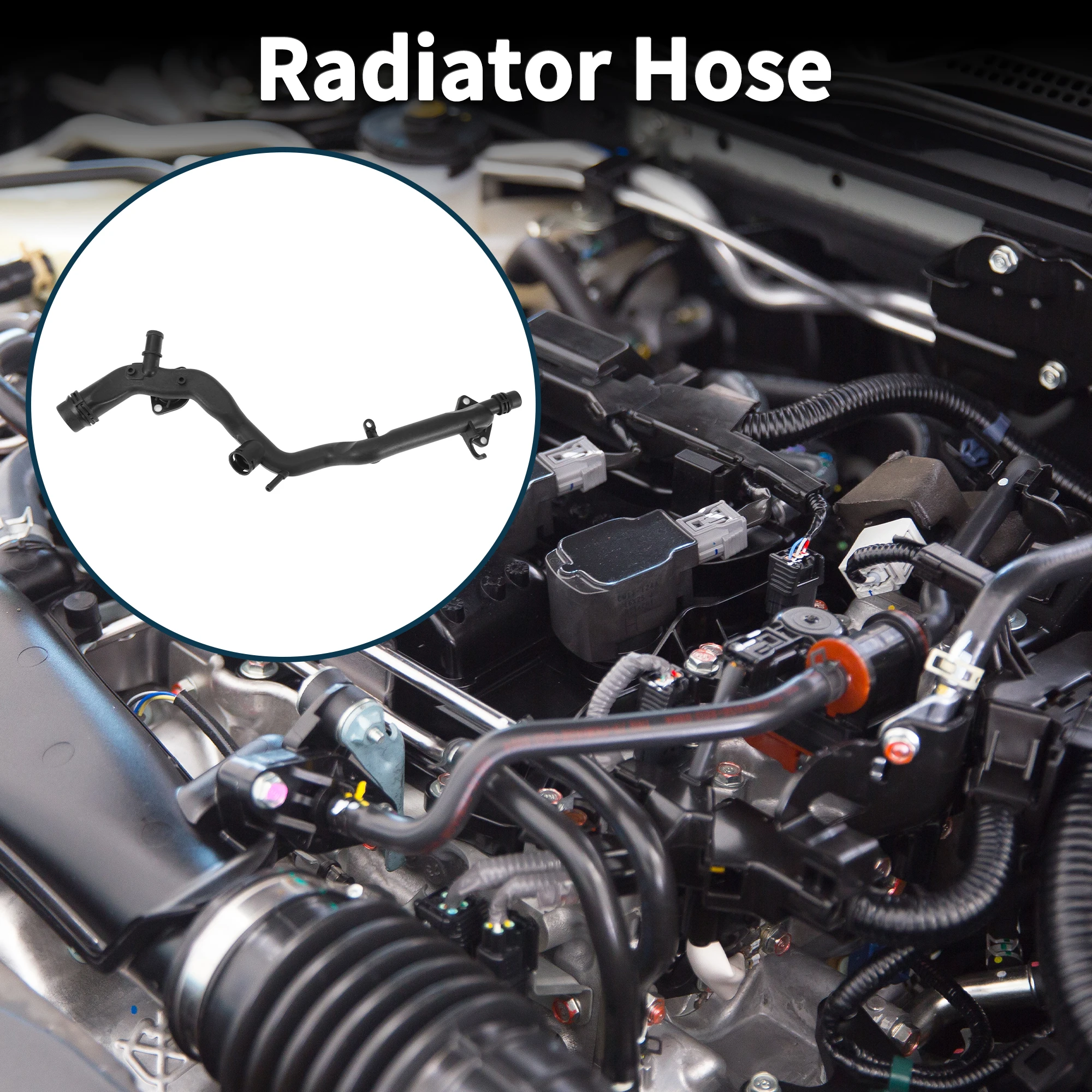 

UXCELL Radiator Hose Coolant Pipe for Audi Q7 2010-2015 No.06E121045Q/06E121045AE