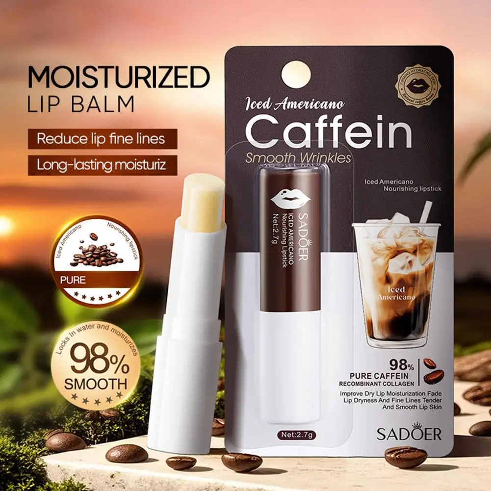 Lipstick Iced Americano Caffeine - Nourishing Lipstick, odżywia i poprawia suchość oraz sprawia, że usta są różowe.