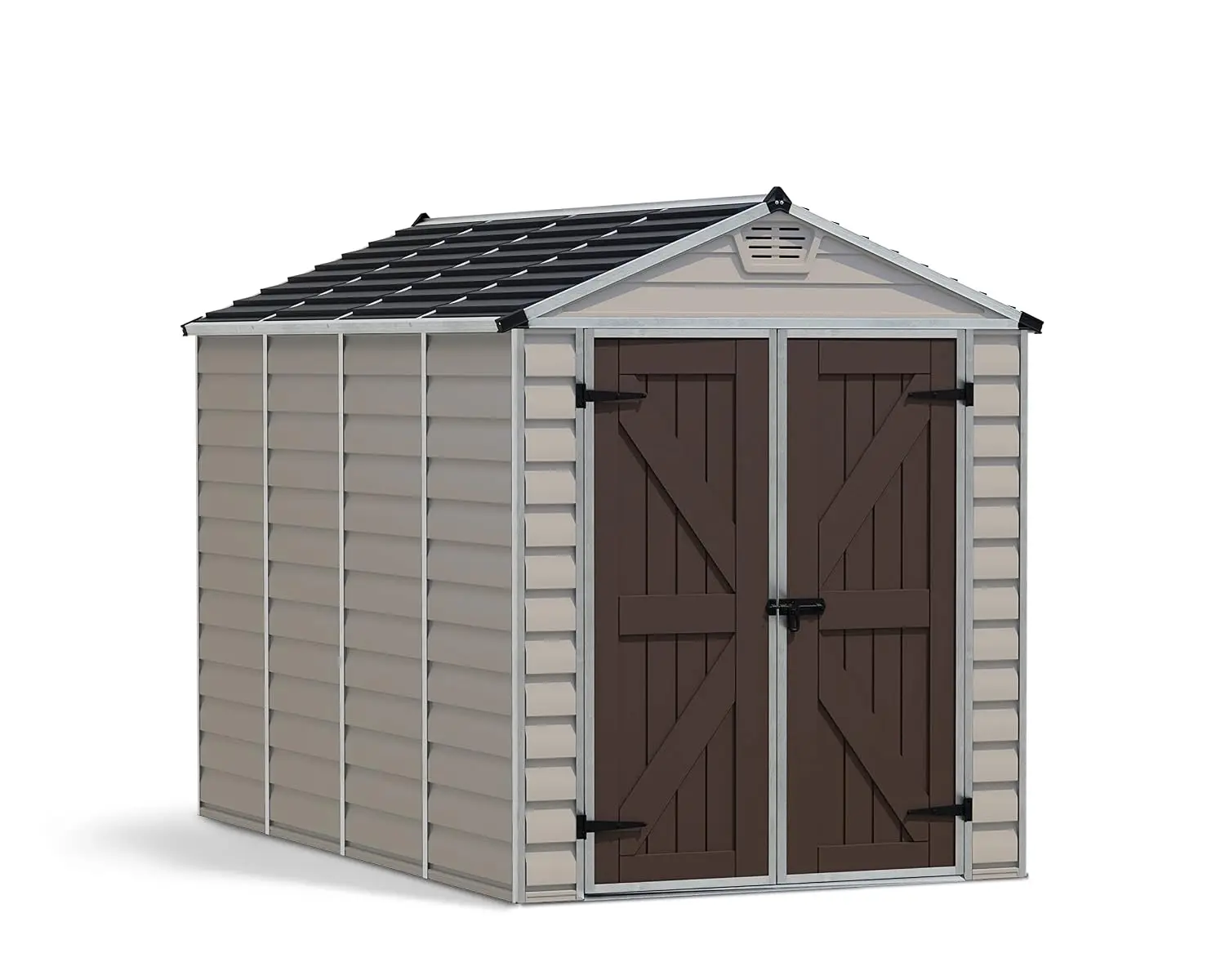 6x10x7ft Outdoor Storage Shed with Skylight & Lockable Door for Backyard Garden Tool Organization, Customized