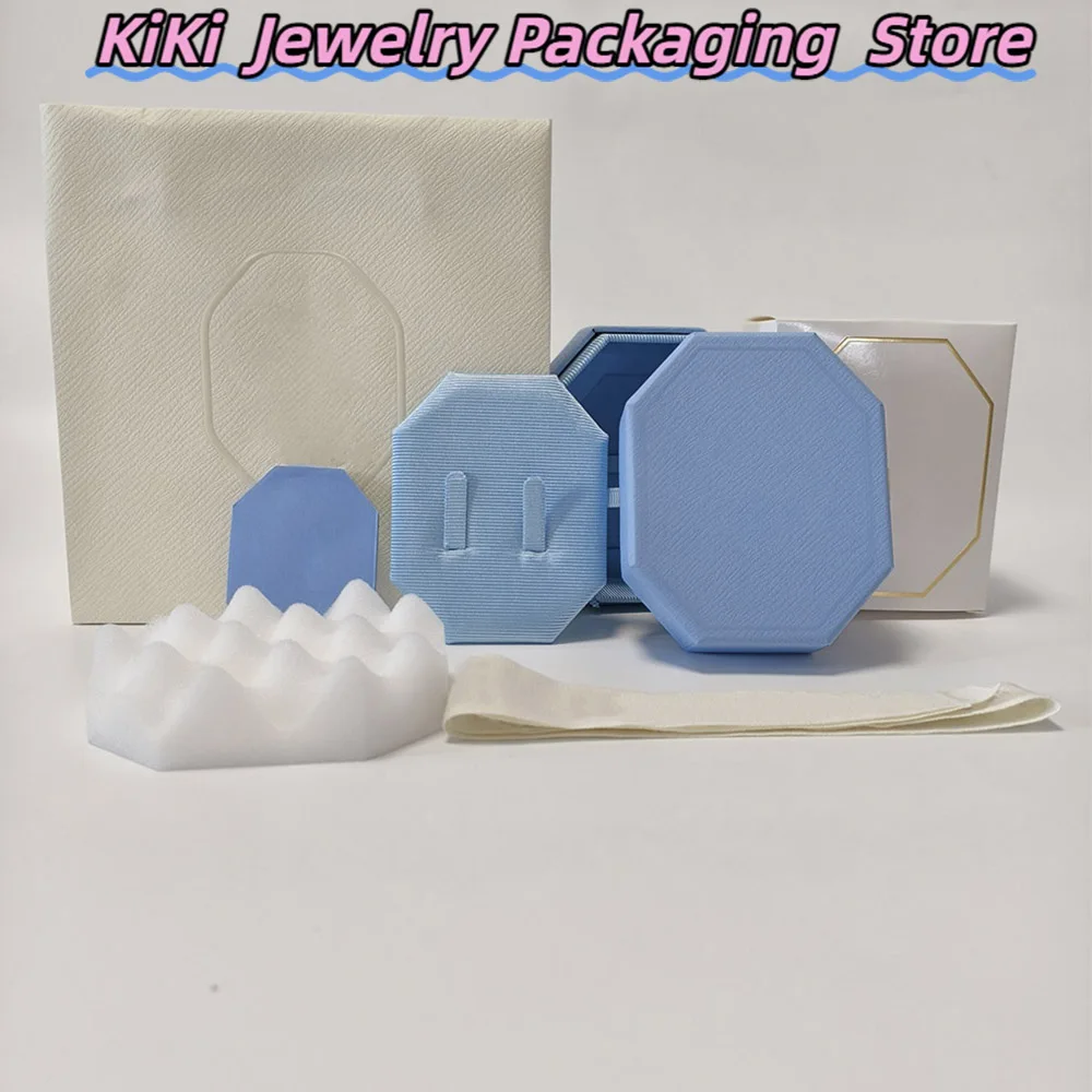 

Новая модель 2026 года: Набор из 1 шт. — Модный красивый набор для серег в синей упаковке