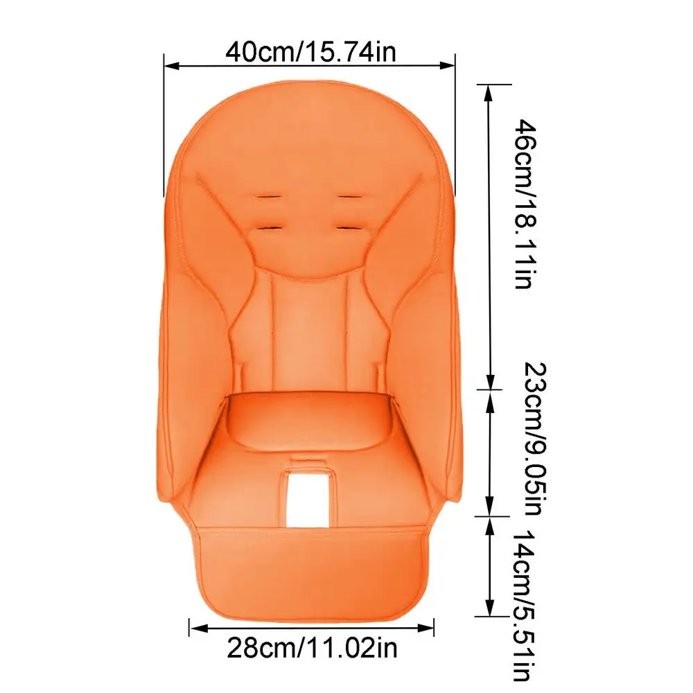NONE Baby Esszimmer Stuhl Sitzkissen PU Leder Esszimmer Stuhl Abdeckung Kind Esszimmer Sitz Fall Für Peg Perego Für Siesta Zero3 Für Baoneo 9