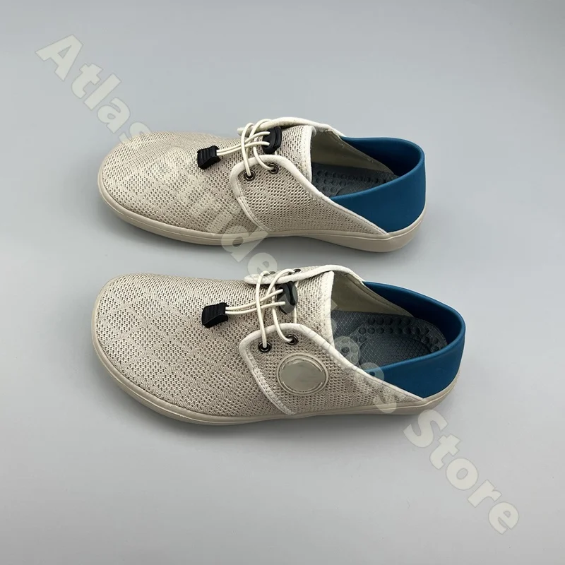 

Unisex Tan Mesh Slip-On Shoes Drawstring Closure Breathable Lightweight Non-Slip Daily Casual Outdoor Summer Commute Shoes