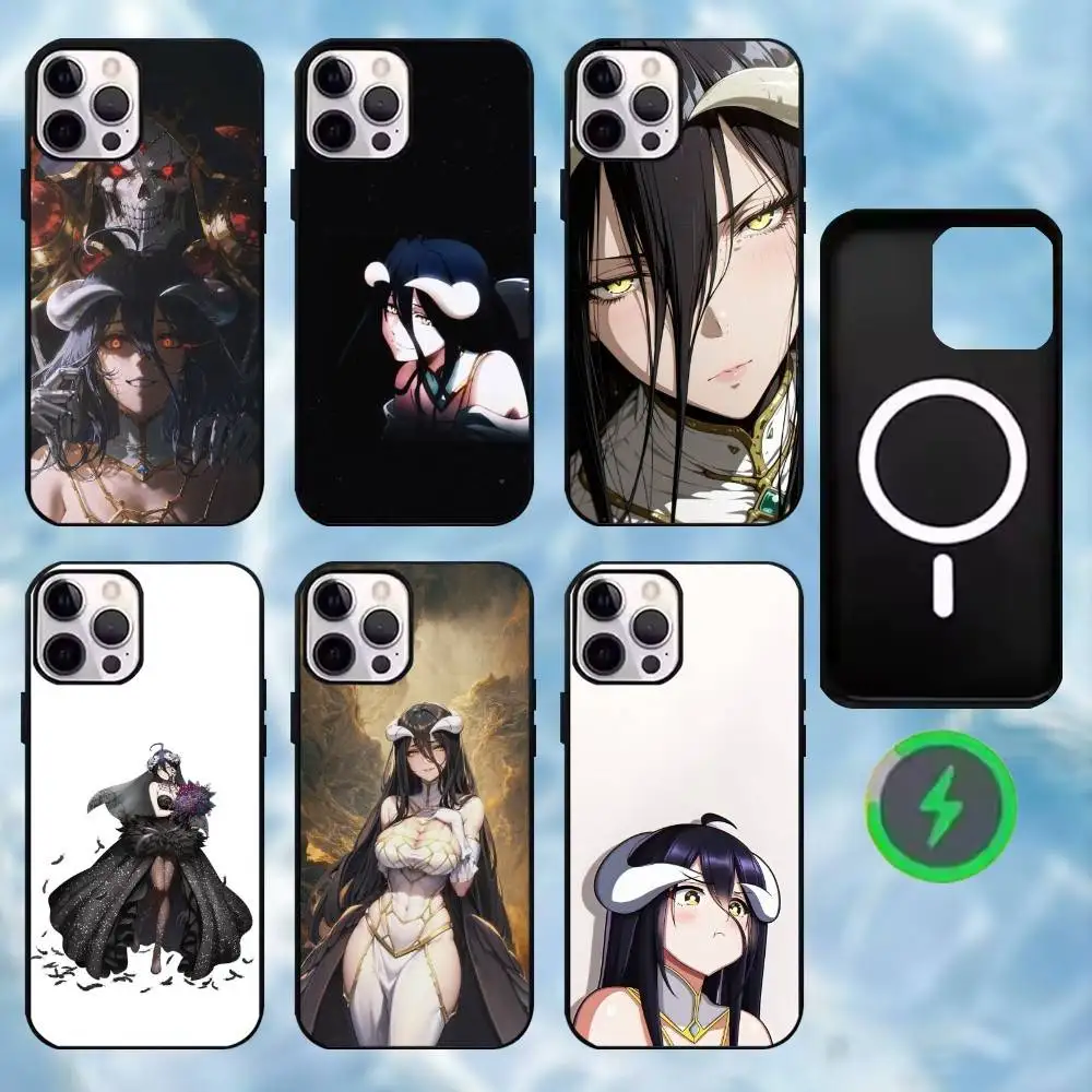 

Overlord Phone Case For iPhone17,16,15,14,13,12,11 Max Black Wireless Charging Protecitve Cover