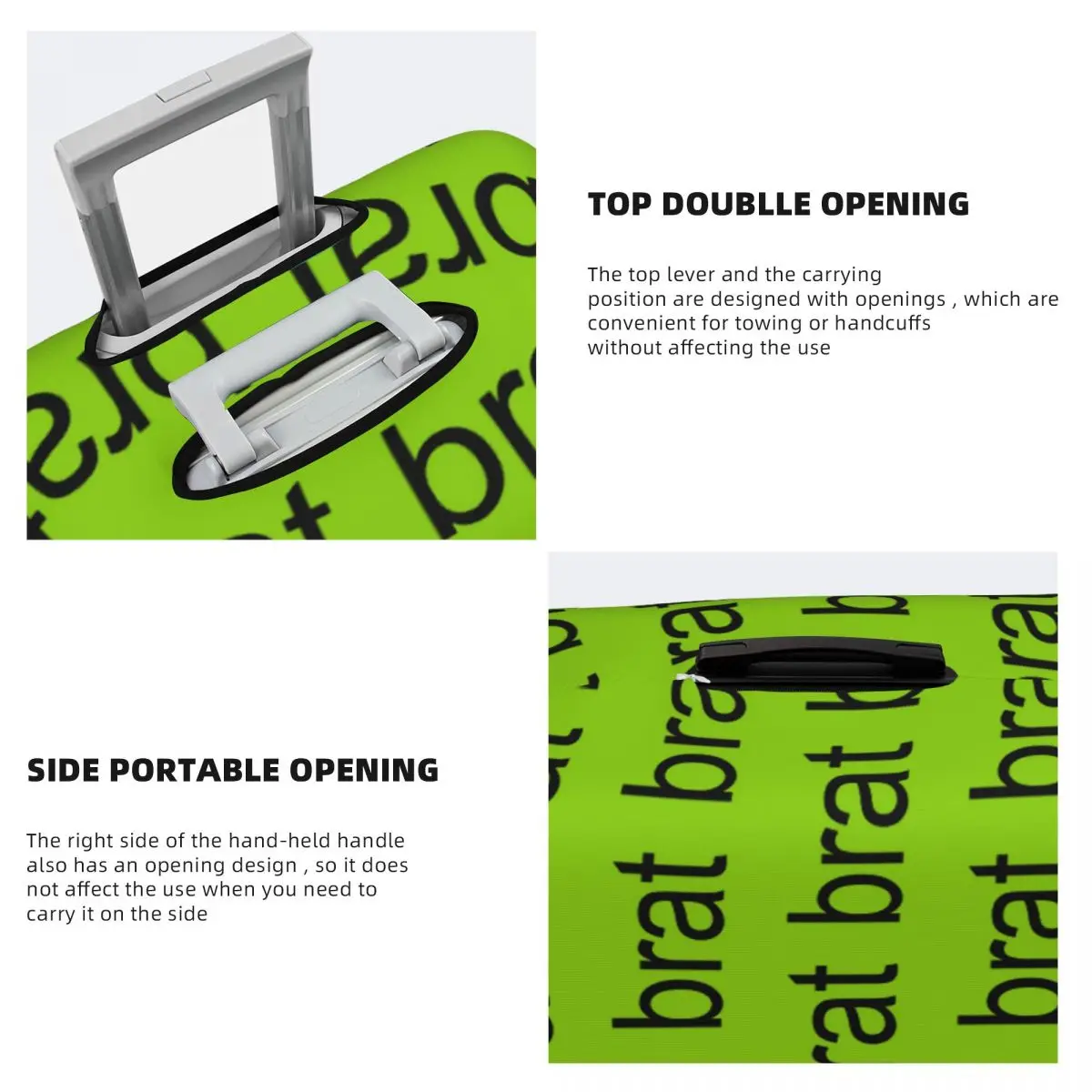 Защитный чехол для чемодана Brat Charli Xcx, эластичные защитные чехлы для дорожного багажа на 18-32 дюймов