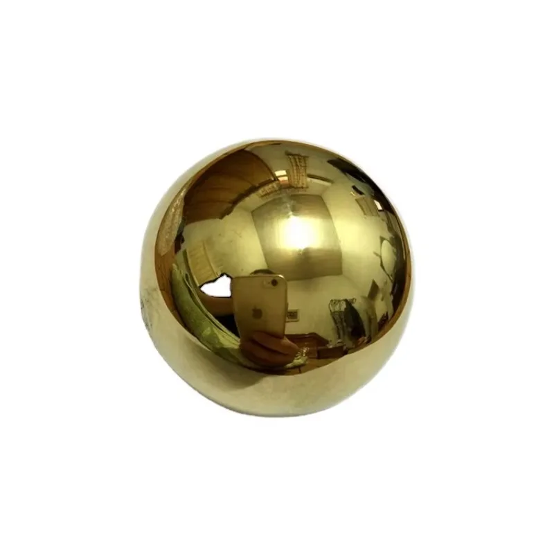 Hot selling high-quality perforated decorative hollow brass steel sphere