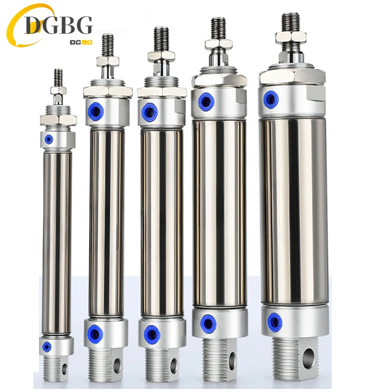 Stainless Steel MA Series 20mm Bore 25-300mm Stroke Air Cylinder  Double Acting Pneumatic Cylinder with Magnet