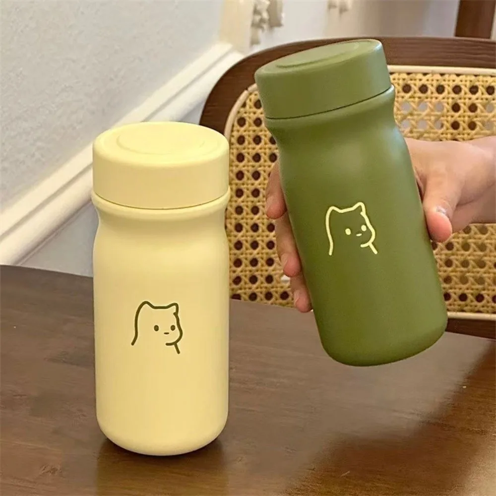 Leak Proof Mini Pocket Mug Cartoon Keeps Cold and Heat Tea Infuser Mug Heat-resistant 320ml Direct Drinking Mug