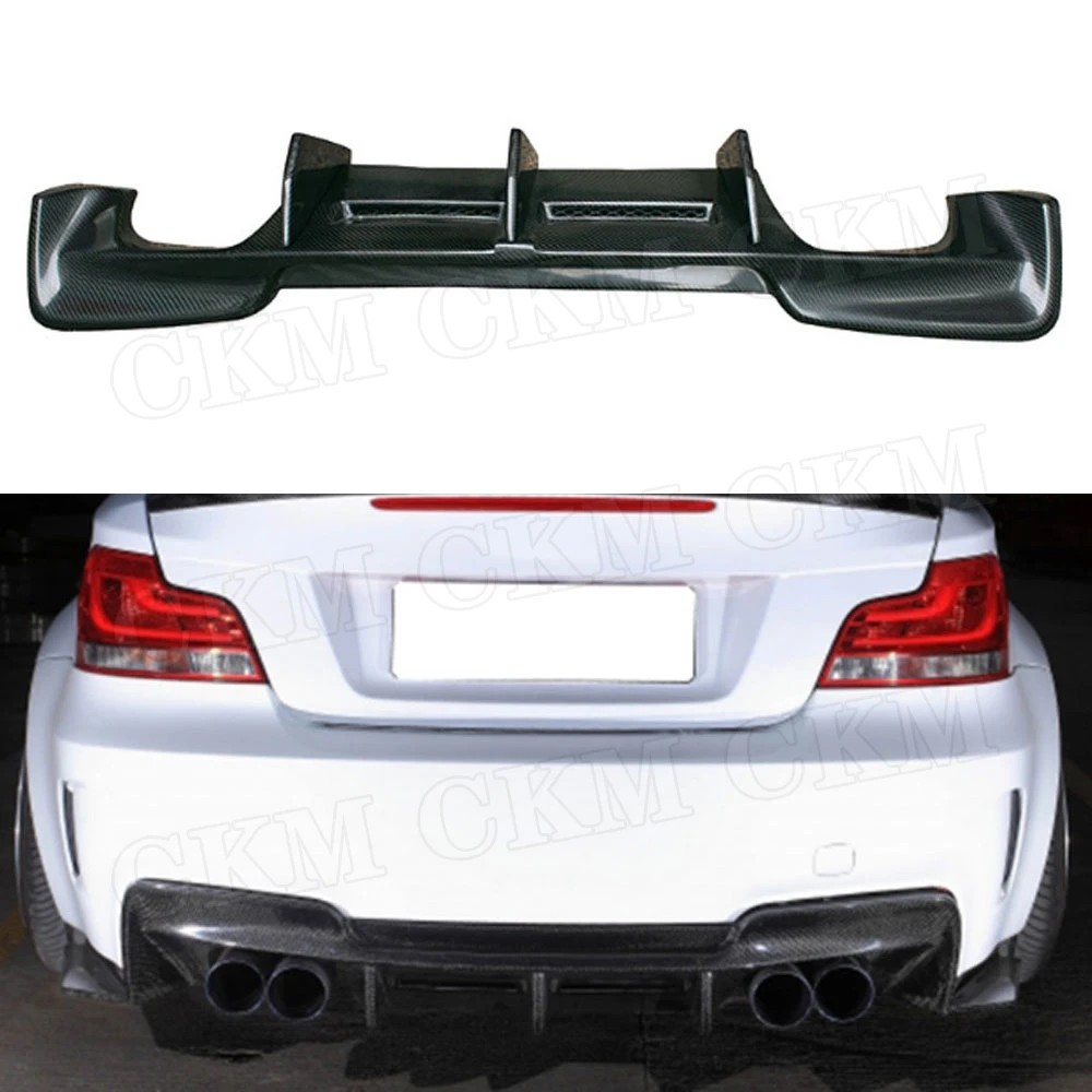 

Carbon Fiber Rear Bumper Lip Diffuser Spoiler For BMW 1 Series E82 1M Base Coupe 2 Door 2011 FRP Bumper Protector Plate