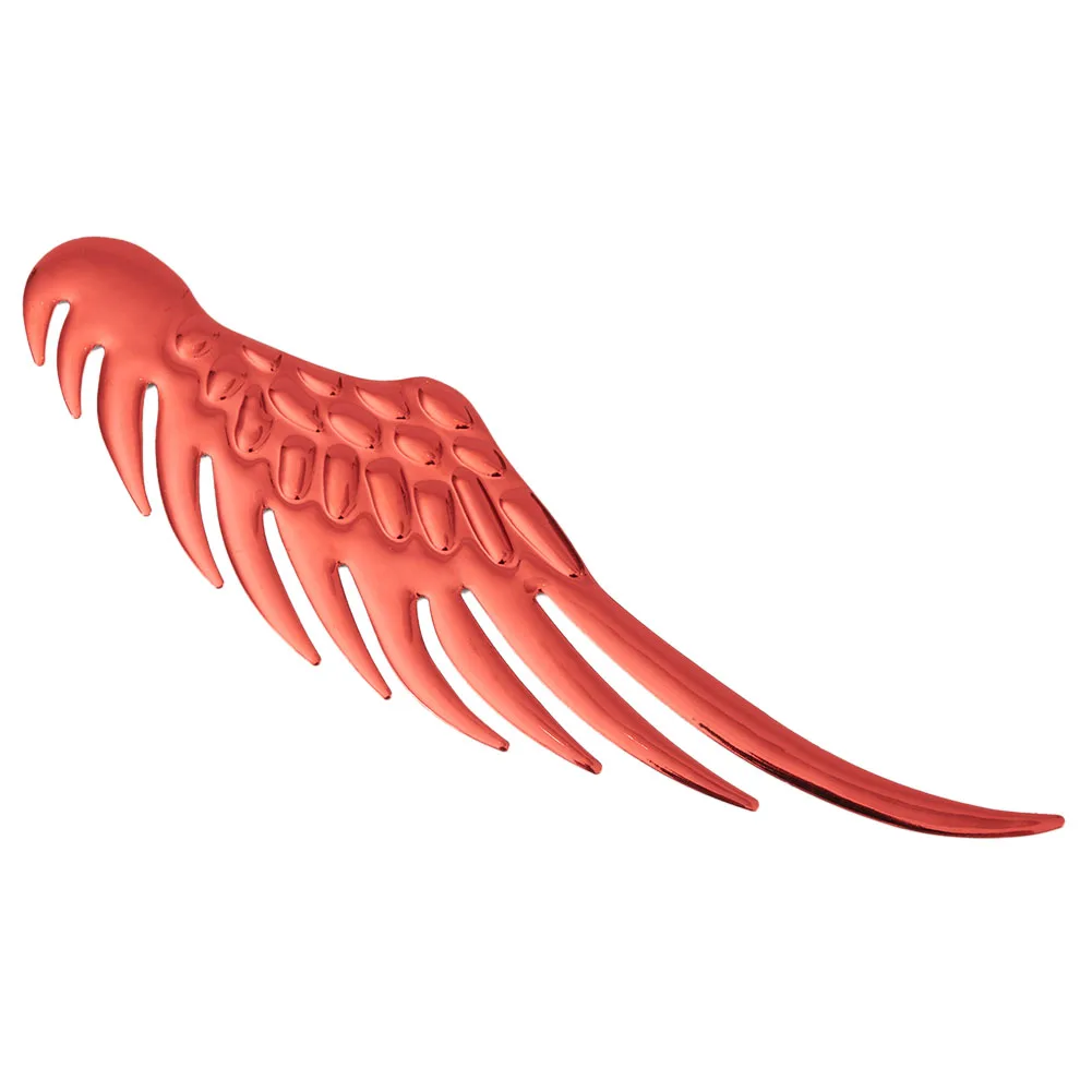 

3D PVC Wings Sticker for Car & Motorcycle - Red Gold Silver DIY Decals - Creative Scratch Resistant Design - Fits All Models