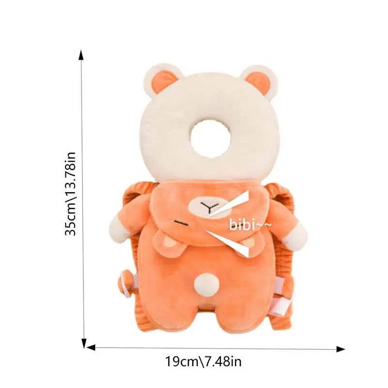 Baby Backpack Head Protection Pillow Cozy Fall Protector Pad Baby Cushion Backpack Adjustable Baby Head Protector Head