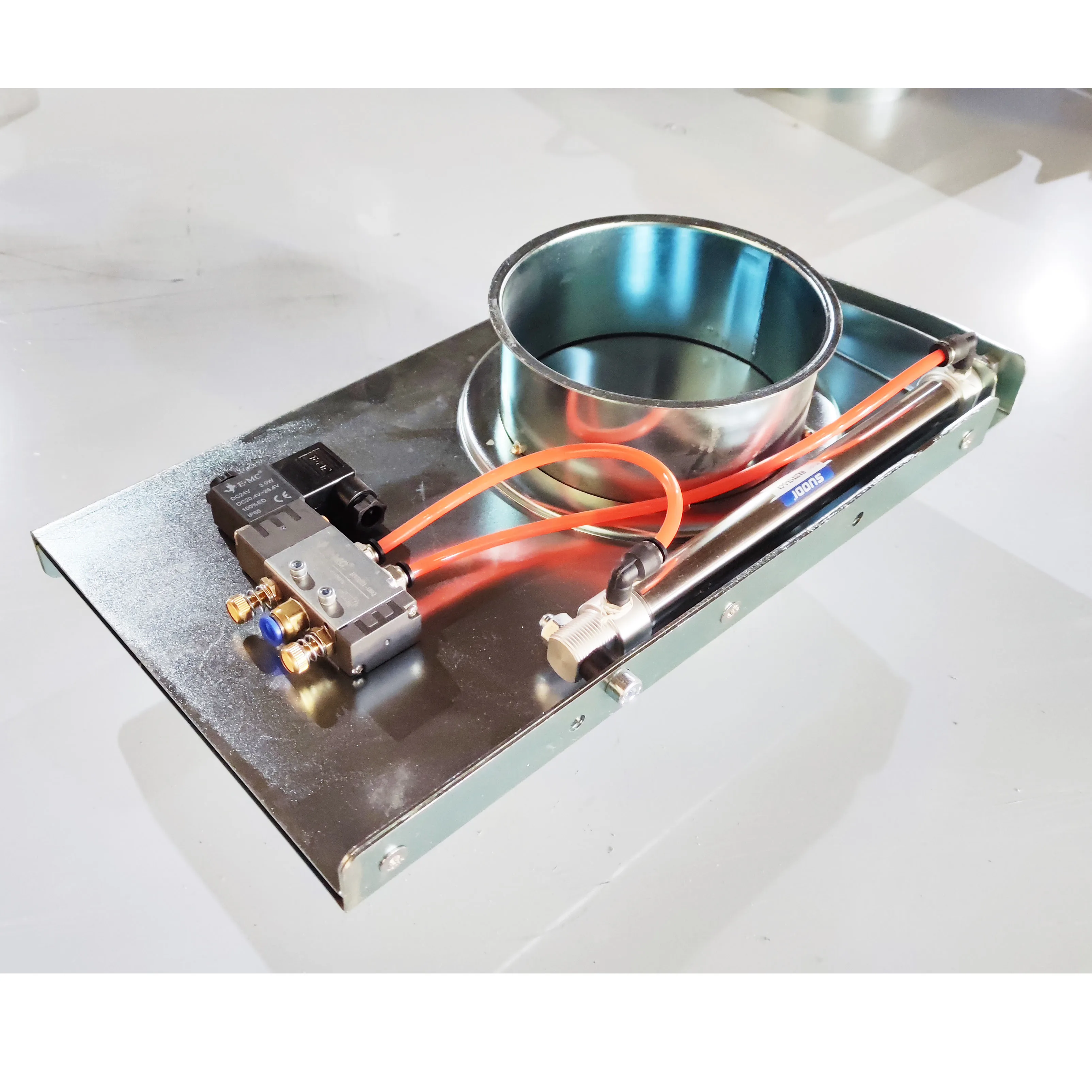 

Galvanized Steel 150 mm Sliding Damper Automatic Blast Gate with Solenoid 220 v or 24 v for Dust Collection