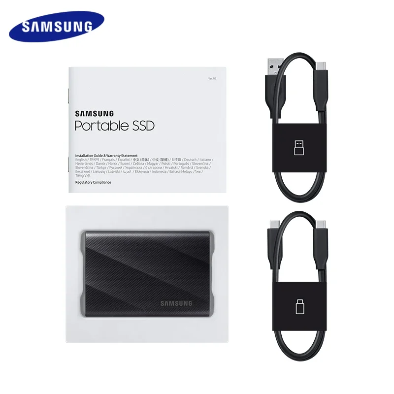 Imagem -05 - Samsung-disco Rígido Externo Portátil Disco de Estado Sólido Ssd Pssd t9 1tb Usb 3.2 Gen 2x2 Fit para Laptop Desktop pc 4tb 2tb