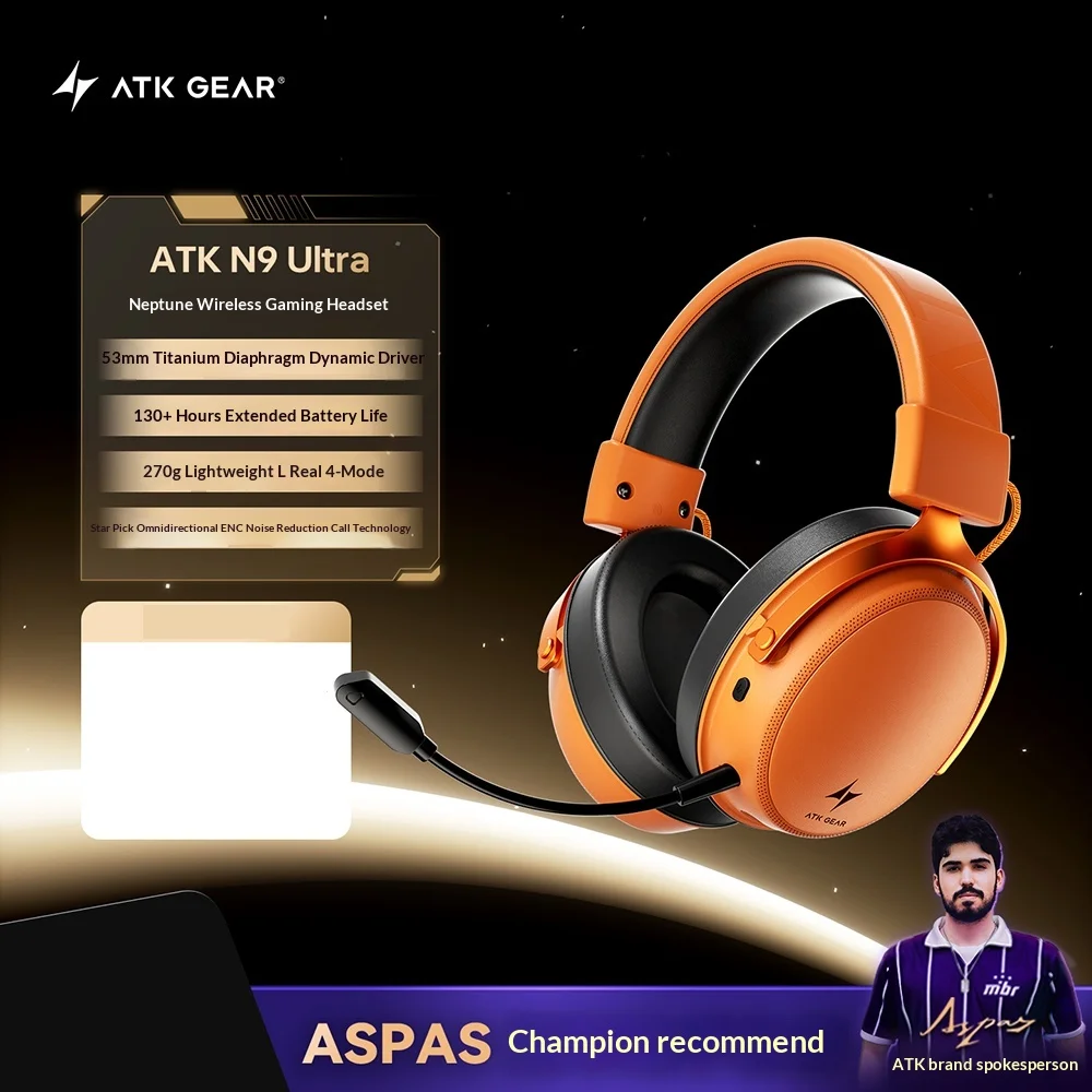 ATK Neptune N9 Pro/N9 Ultra Headphone 4 Mode Wireless Headset Low