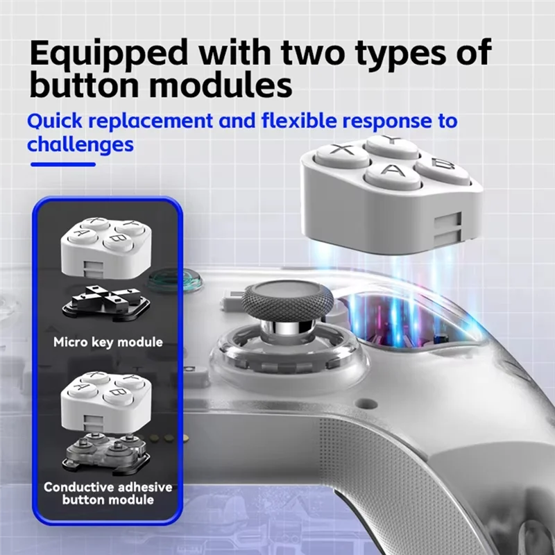 

AS95-Bluetooth Gamepad For Switch Controller Joystick For Switch Game Console 6-Axis Handle Hall Effe PC Android IOS