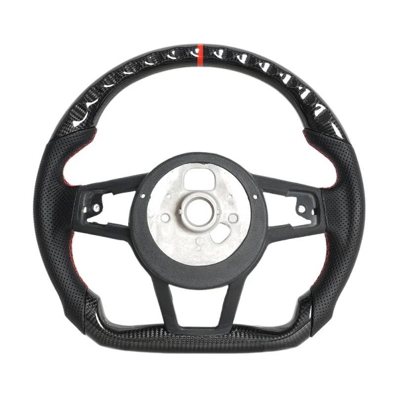 Roda Kemudi Serat Karbon Asli OEM Cocok untuk Audi Q3 Q5 Q7 Q8 SQ2 SQ5 SQ7 SQ8 RSQ3 RSQ8 2016