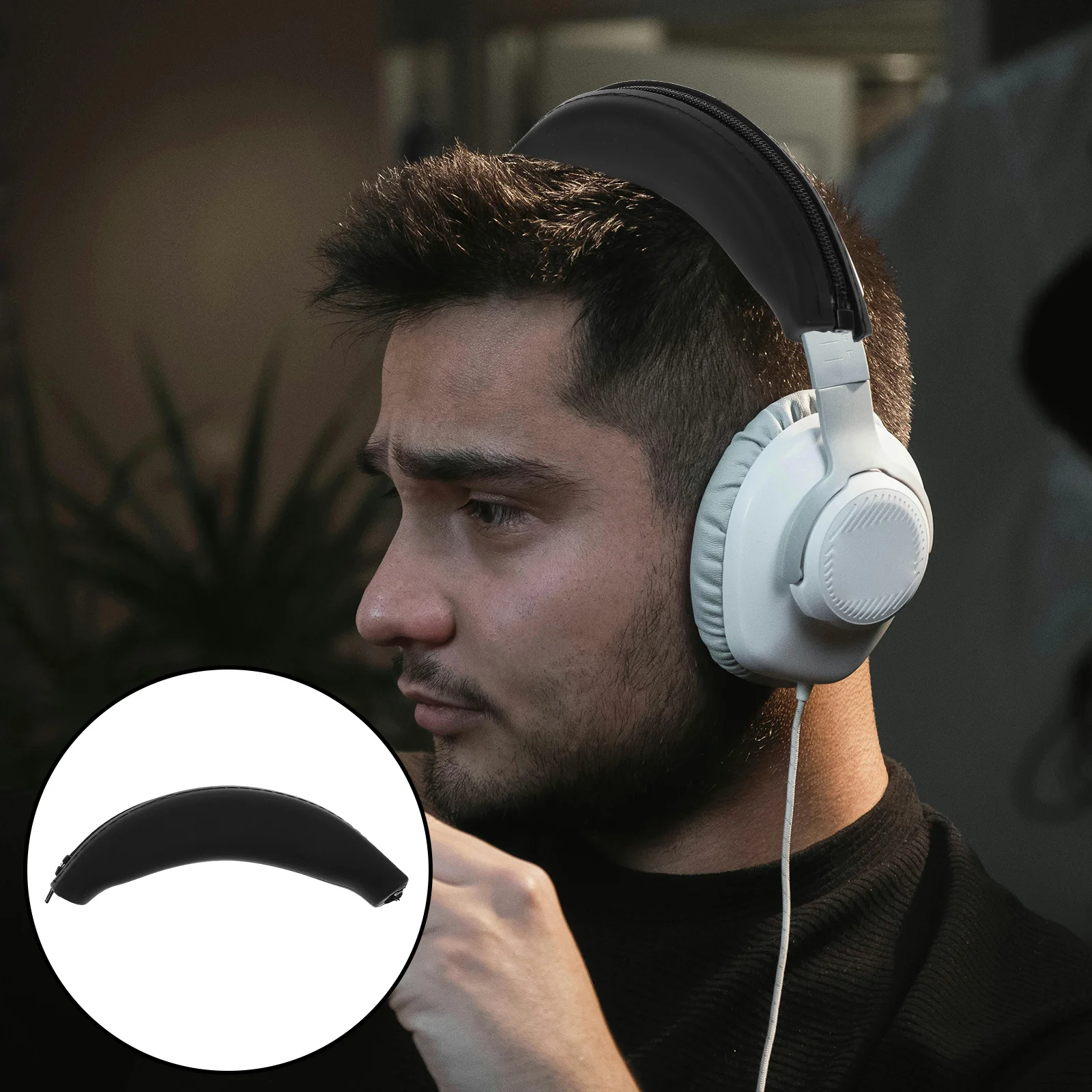 

Headphone Headband Cushion Silicone Scratch Resistant Lightweight Replacement Headphone Pad Cover Headphones Accessories