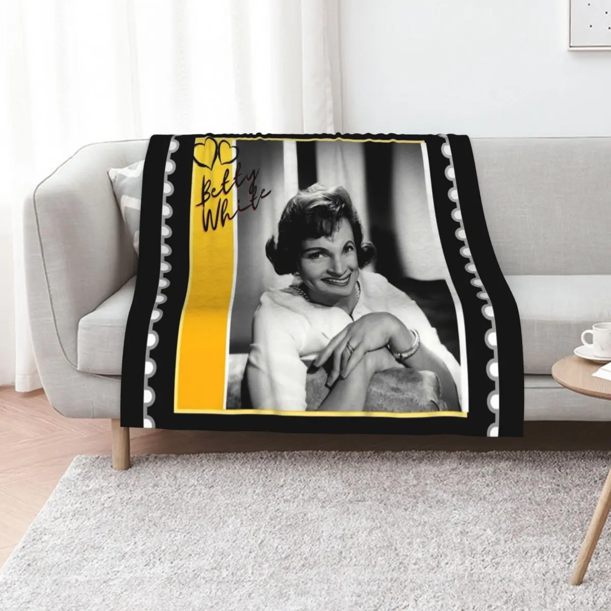 

Betty White RIP Premium Throw Blanket Multi-Purpose for winter valentine gift ideas Fashion Sofas Blankets