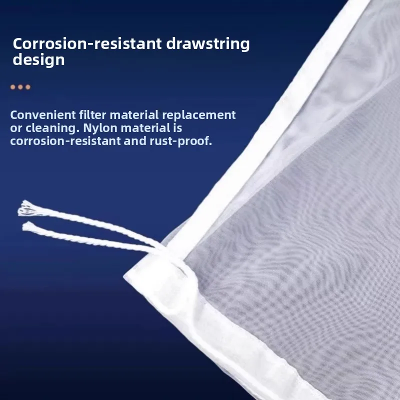 Nylon Fish Tank Filter Net Bag 200 Mesh Water Purification Aquarium Waste Screen Bag Reusable Sea Water Fish Bowl Filter Bag view 3