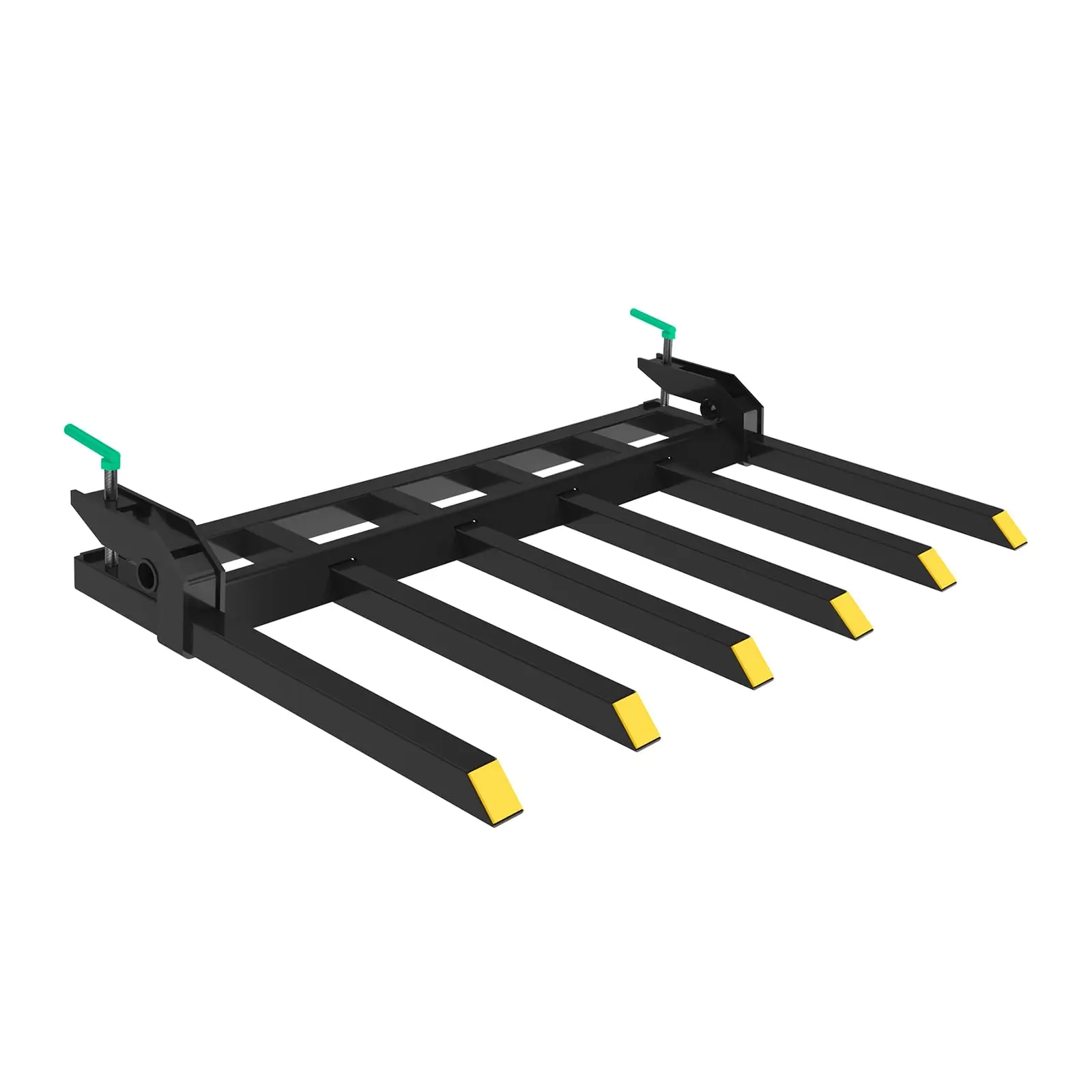 

Clamp On Debris Forks For 60 in Bucket, Heavy Duty Clamp On Pallet Fork Detachable Bucket Fork Attachments For Loader Skidsteer