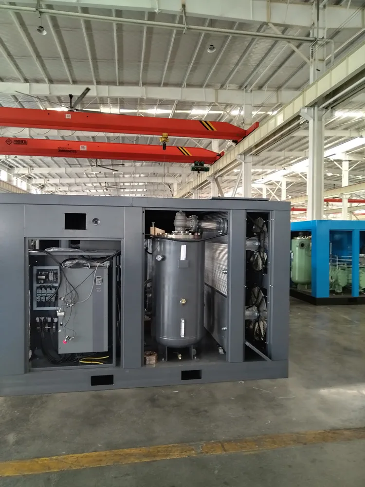Factory Direct Sale JRZ-20AYS 0.8MPa Permanent Magnet Integrated Screw air Compressor 3200r/min 15KW 8bar 73±2dB(A) 380v 50Hz