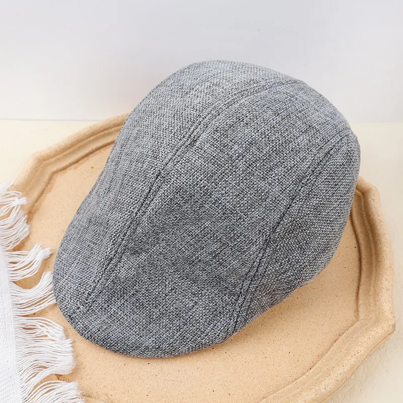 Retro Men Berets Winter British Style  Linen Hats England Male Cap Peaked Painter Warm Bonnet for Men Apparel Accessories