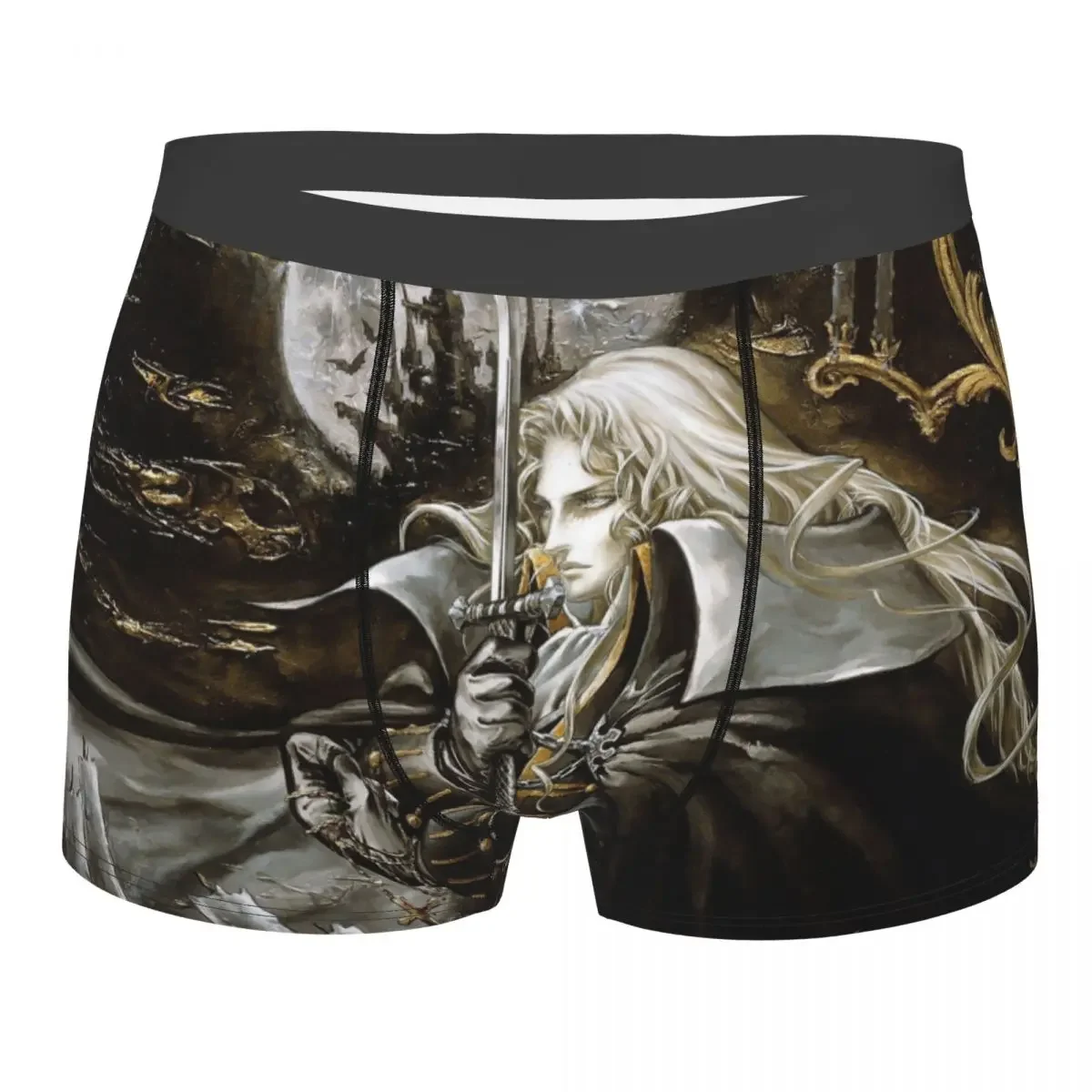 Alucard Vampire Game Man Underwear Castlevania Anime Boxer Shorts Panties Humor Breathable Underpants for Male