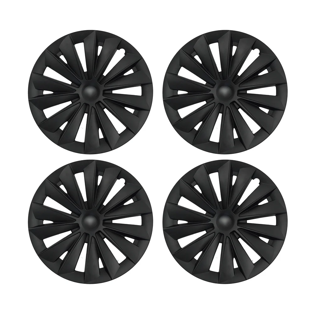 4pcs Hubcaps for Tesla Model Y 2024 2023 19 Inch Sword Style Wheel Cover Performance Replacement Full Rim Cover Accessories