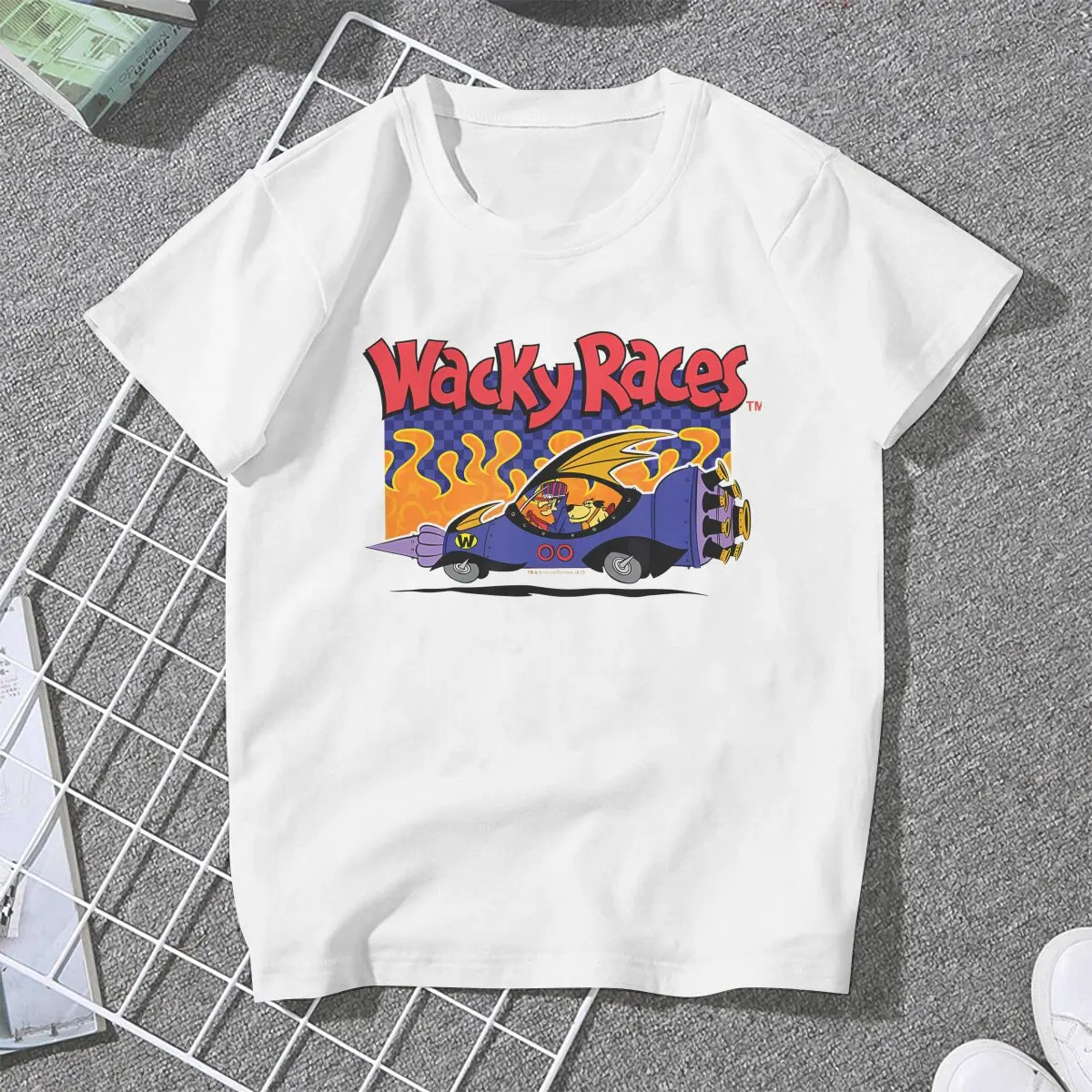 Muttley Wacky Races Women T Shirt Vintage Movie Female Tops Polyester Graphic Funny Y2k Tees Ladies Tshirt