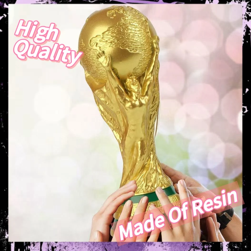 In Stock 2026 USA Canada Mexico World Cup Trophy Replica Craft Football Match Souvenir Desktop Ornament Sports Collectible Gift