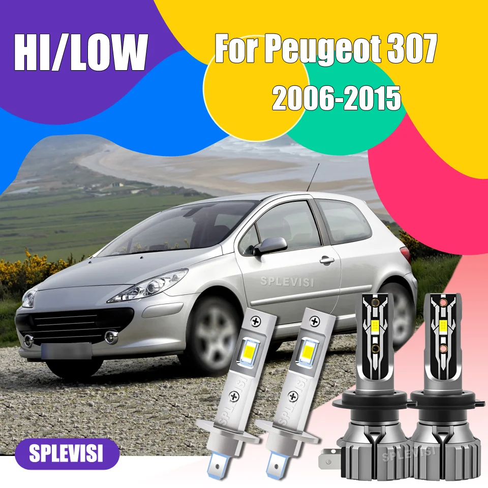 

Enhanced Visibility IP68 H1 H7 LED Headlights High Low Beam For Peugeot 307 2006 2007 2008 2009 2010 2011 2012 2013 2014 2015