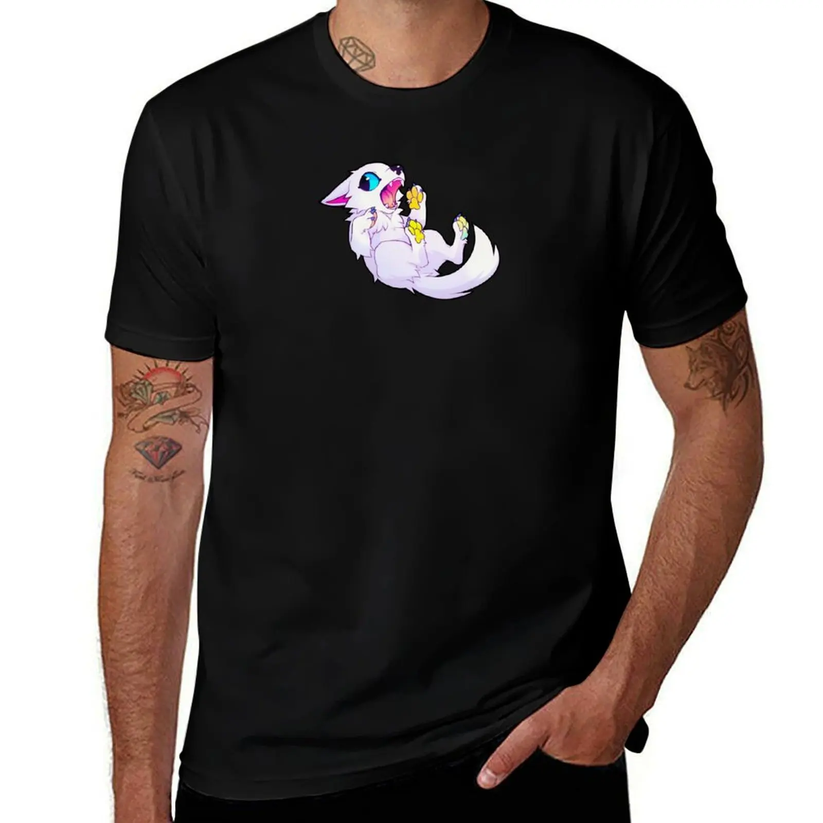 

RAINBOW PUPPY T-Shirt t shirts cotton 100% man t shirt heavy cotton T-Shirt