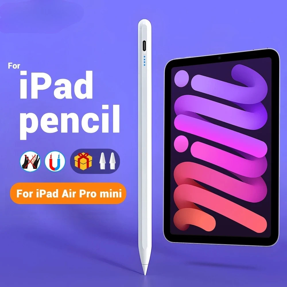 

Для Apple Pencil Palm Rejection Power Display Ipad Pencil Pen для iPad Аксессуары 2022 2021 2020 2019 2018 Pro Air Mini Stylus
