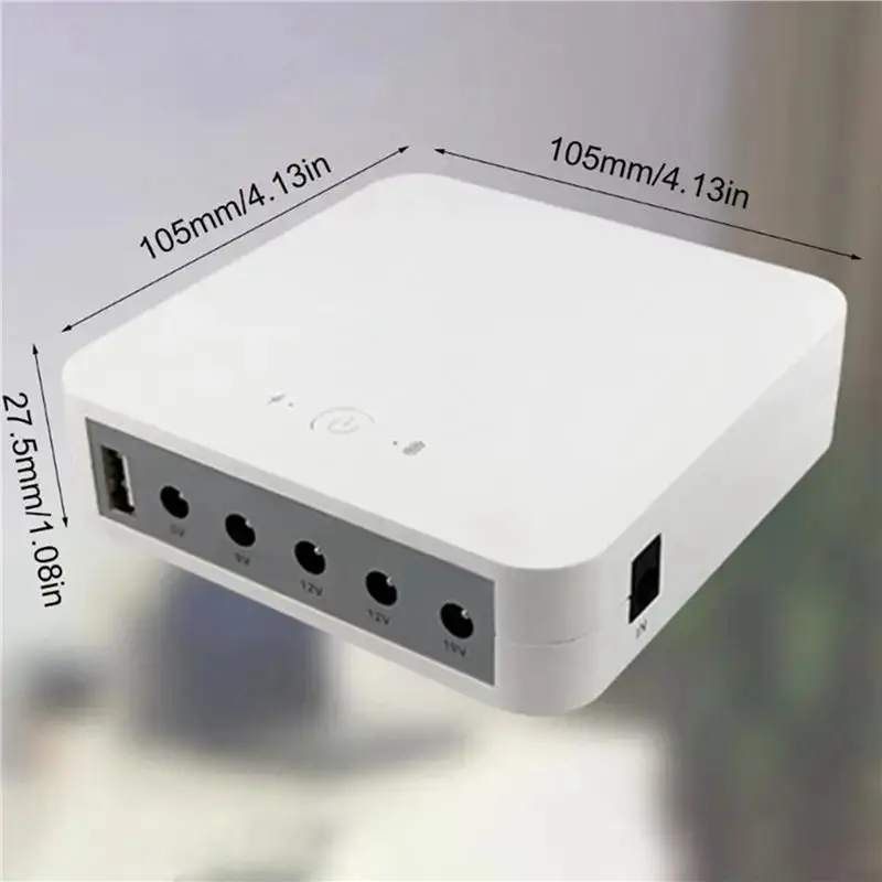 M09K 2X 13200Mah USB 5V 9V 12V 19V Uninterruptible Power Supply UPS Battery Backup Unit With 5.5X2.5Mm Cable - view 4
