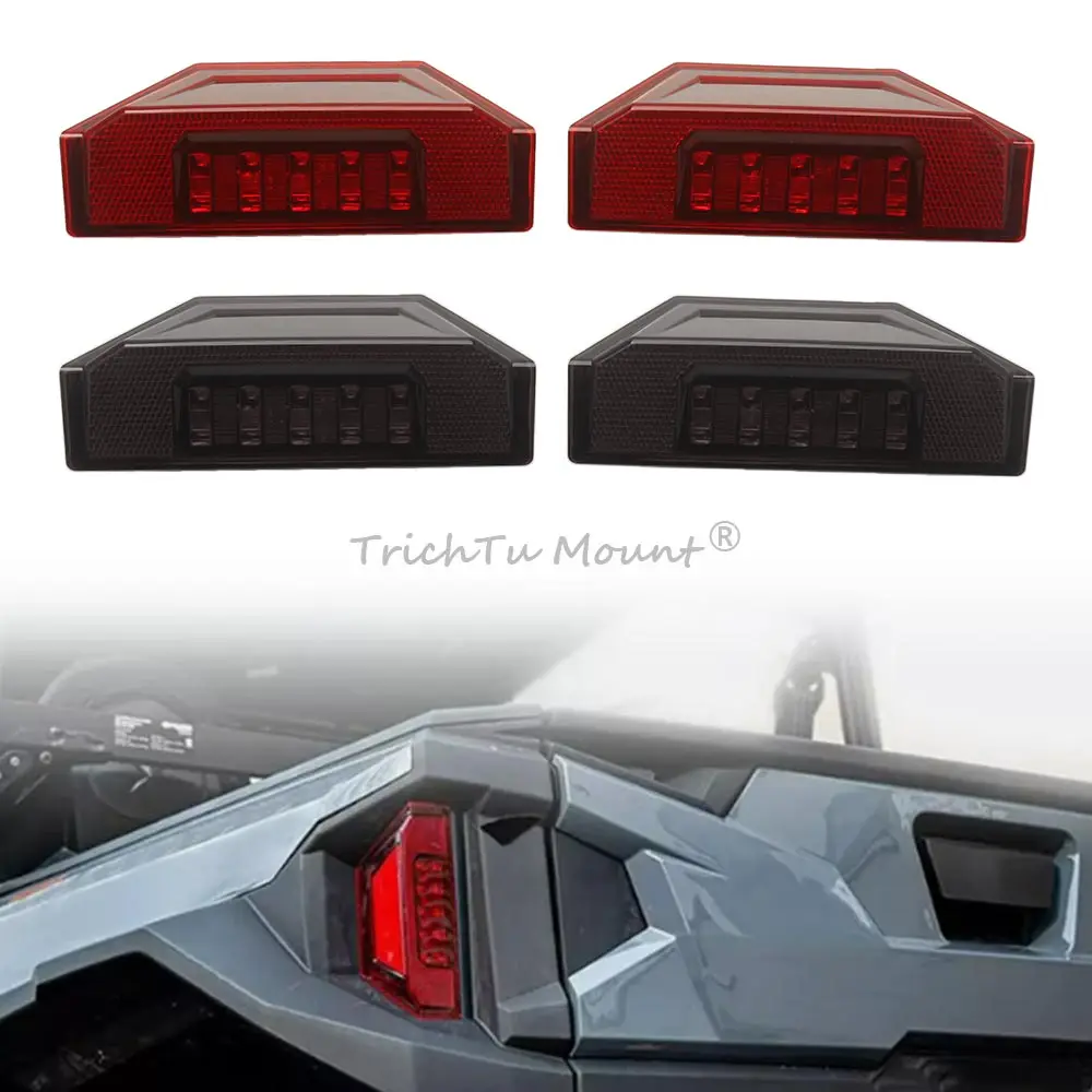 For Polaris Ranger CREW SP 570 900 GENERAL XP 4 1000 EPS Premium 2016-2026 UTV Rear LED Tail Light Brake & Running Light 1 Pair