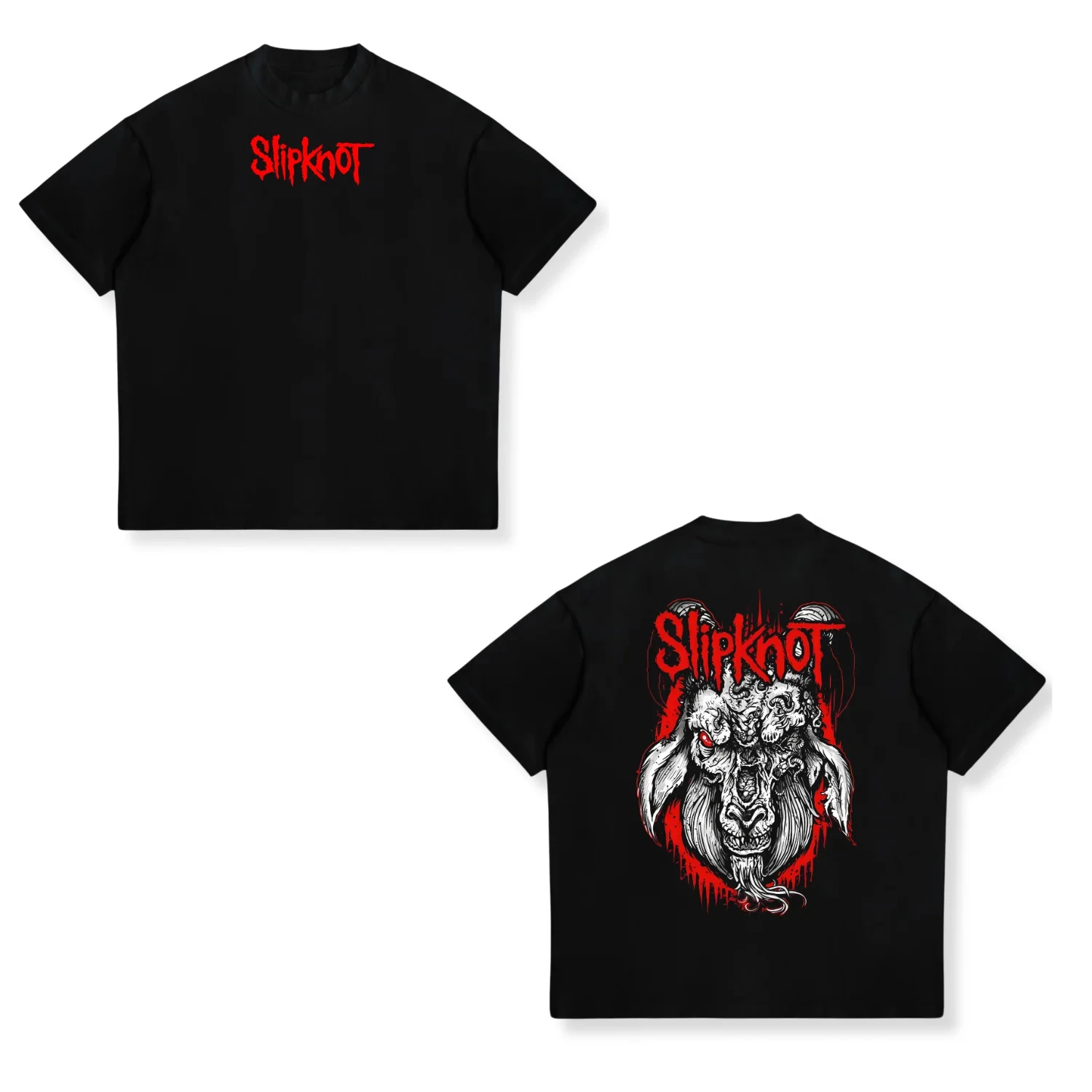 We Are Not Your Kind Print T-shirt Heavy Metal Cotton Tee Man Rock Band Clothes Men Women Slipknots Oversized Tee Clothing