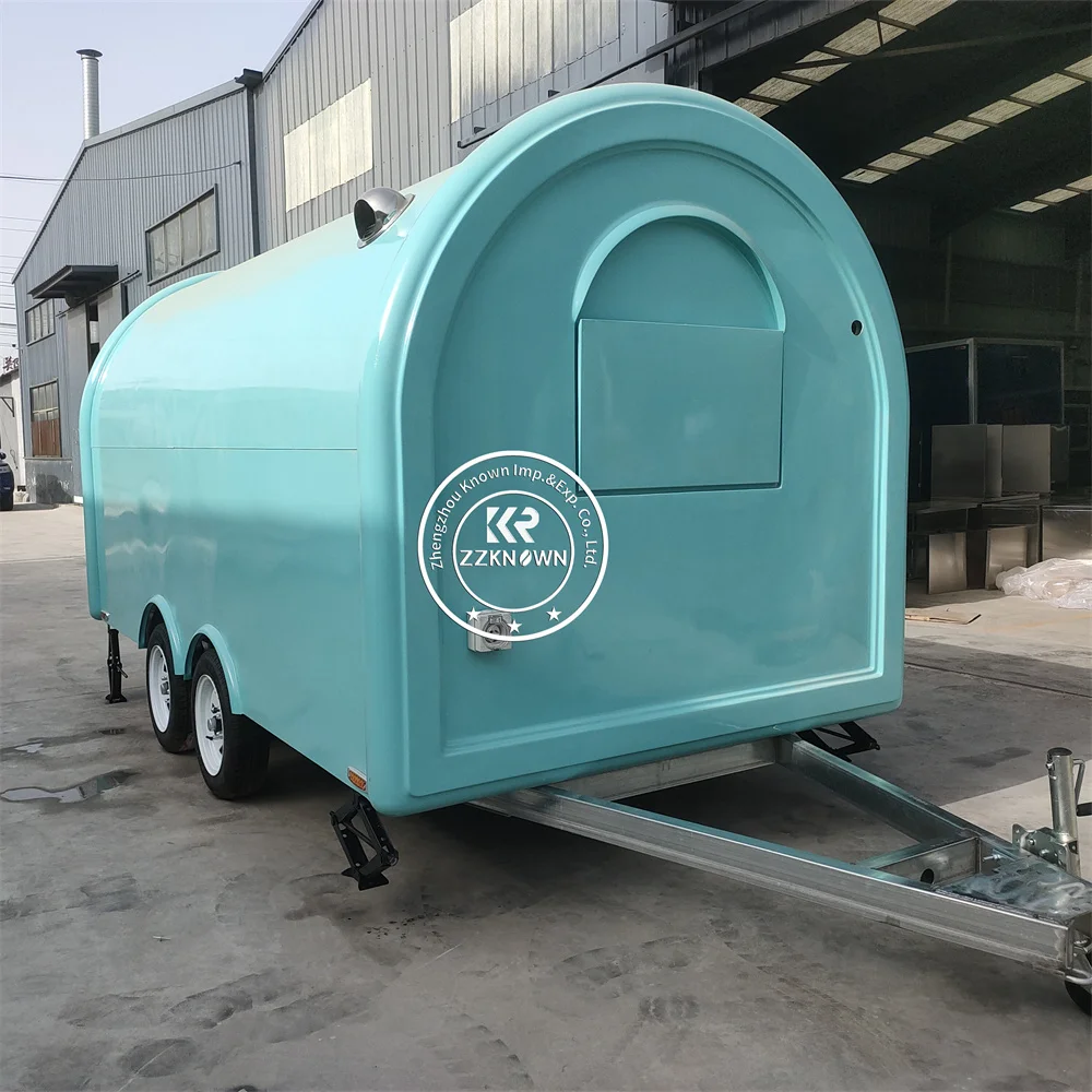 

Concession Mobile Hot Dog Cart Fast Food Trailer Fully Equipped Street Pizza Ice Cream Cart Custom Food Truck For Sale