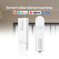 Zigbee-Moteur de rideau électrique intelligent, volet roulant, bricolage, entraînement électrique, panneau solaire, Google Home, WiFi, Bluetooth