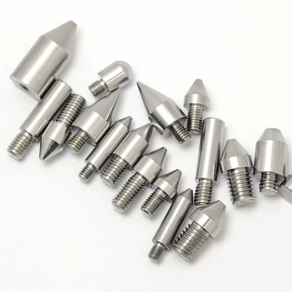 10 Stück/Beutel Edelstahl 303 Positionierstifte M6 Konischer Rundkopf mit Flachkopf Außengewinde Metall-Einsatzschraube 5mm Verriegelungsbefestigung – Detail 6