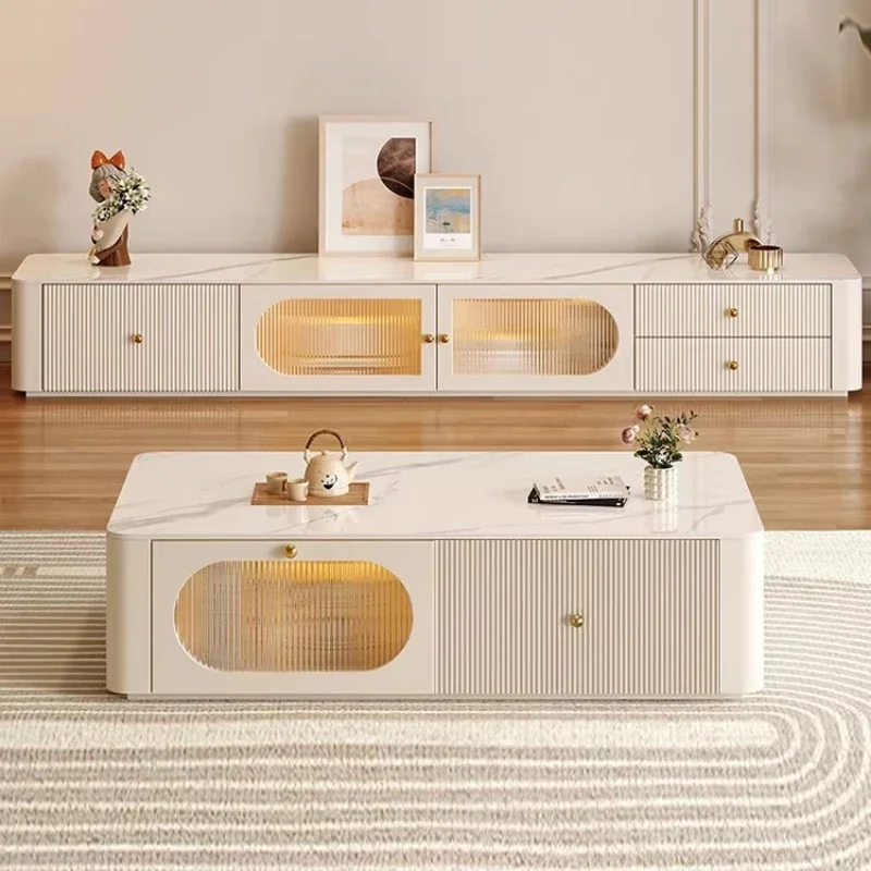Luxury Tv Cabinet White Storage Television Modern Tv Cabinet Dresser Entertainment Mobile Tv Soggiorno Comfortable Furniture