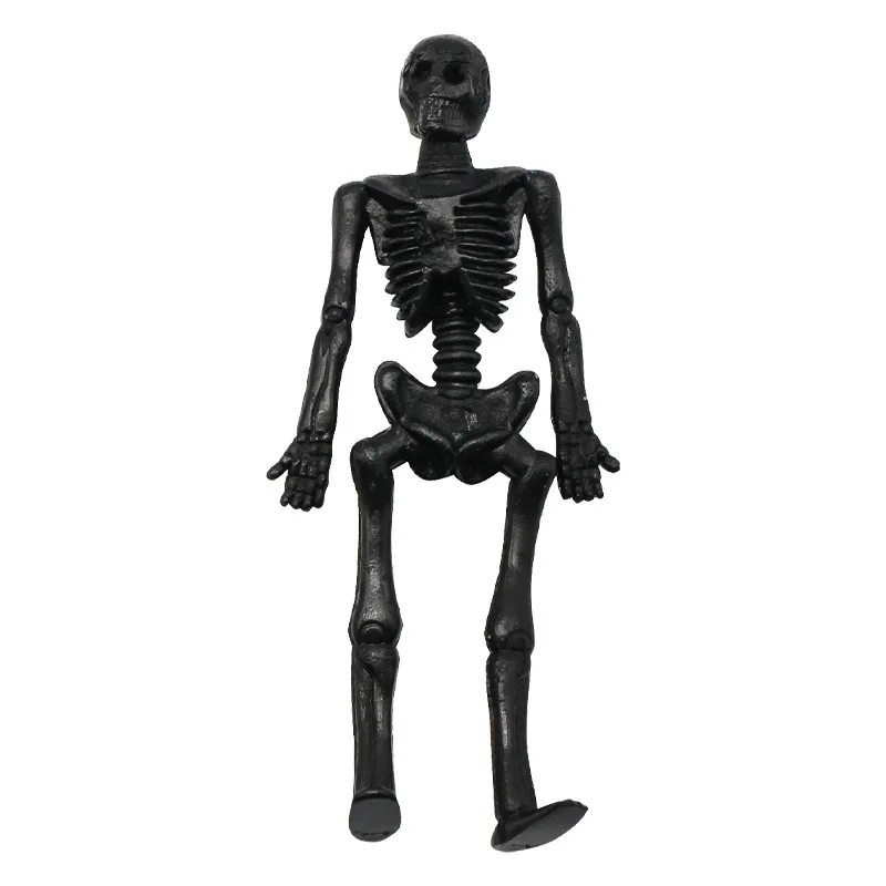 15/25PCS Stretchable Skeleton Man Party Favors for Kids TPR Soft Rubber Zombie Horror Doll Stress Relief Toy Halloween Gifts